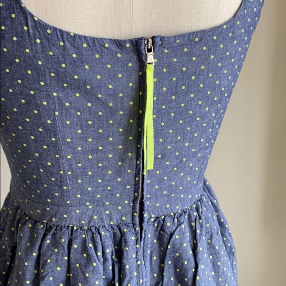 Marc By Marc Jacobs Blue and Yellow Polkadot Dress - Picture 3 of 5